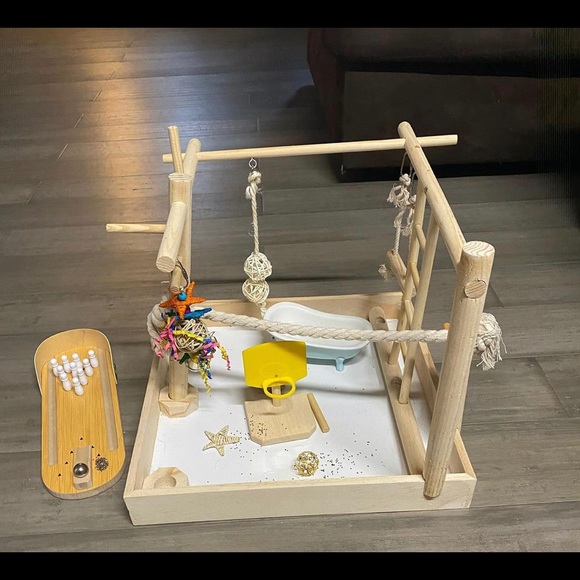 Bird items toys playground bowling wreath 4 parrot - Picture 5 of 5